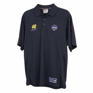 Chase Authentics Lowe's Racing Jimmie Johnson #48 NASCAR Navy Blue Shirt XL